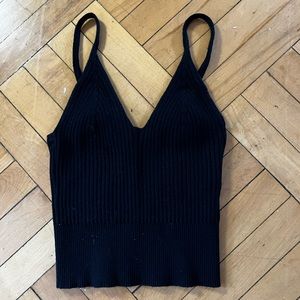 Women’s cropped ribbed tank